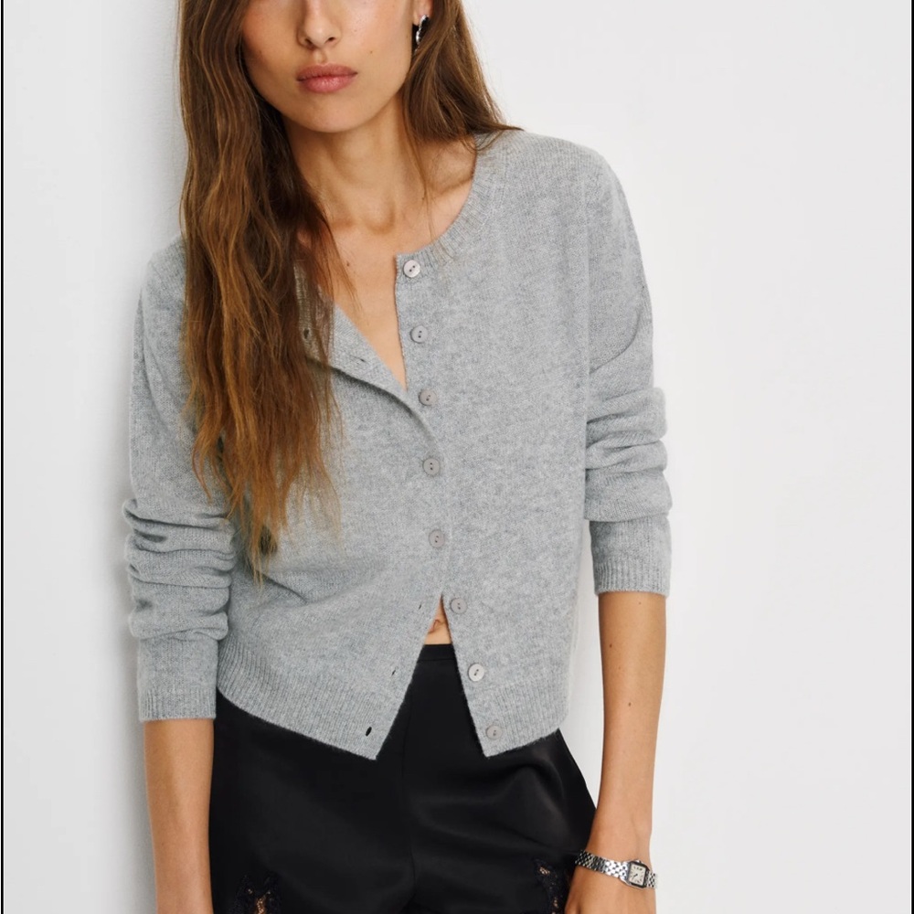 Clara cashmere crew cardigan - Small